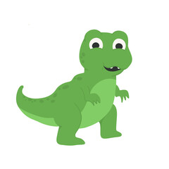 illustration of a green dinosaur