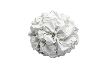 white crumpled paper