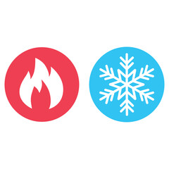 vector set of fire icons