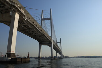 横浜ベイブリッジの風景