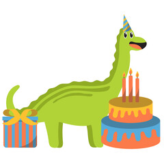 Cute Dinosaur Birthday