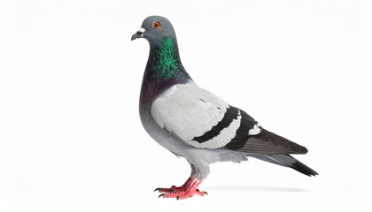 Obraz premium Pigeon bird isolated on a white background