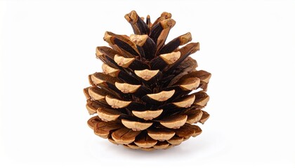 Pine cone isolated on white background
