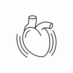 heart heartbeat icon vector sign