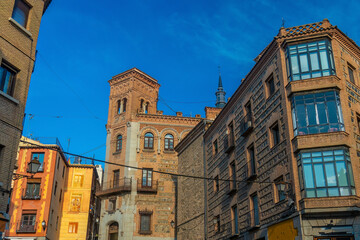 Toledo city skyline, cityscape of  Spain