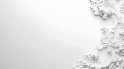 Ornate white plaster molding (7)