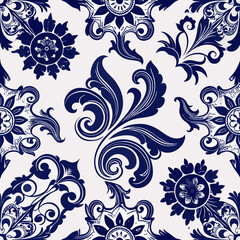 Fototapeta premium seamless floral background