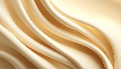 Obraz premium Abstract Background. Delicate Waves in Monochrome Yellow, Forming a Gentle Gradient, Fluid