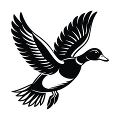 Obraz premium Flying duck svg