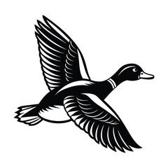 Obraz premium Flying duck svg