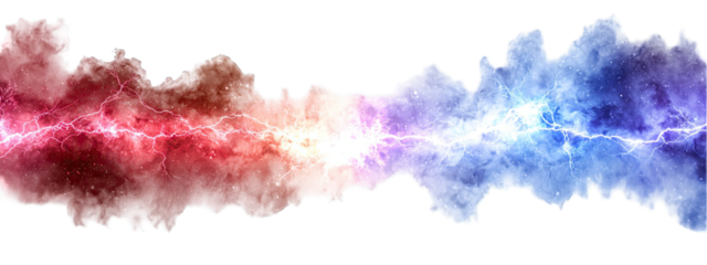 Cosmic nebula with vibrant colors and energetic streaks