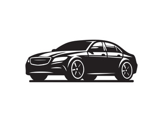 Fototapeta premium Sports Car Silhouette in Motion – Speed, Power, and Performance Design.