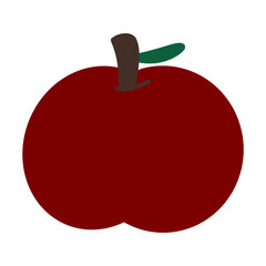 red apple vector illustration