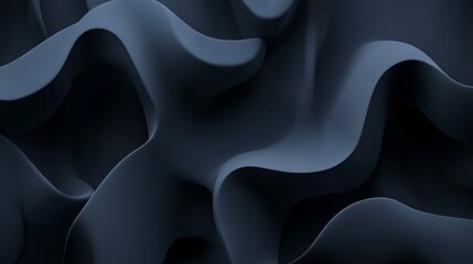 Obraz premium Dark, flowing, abstract textile