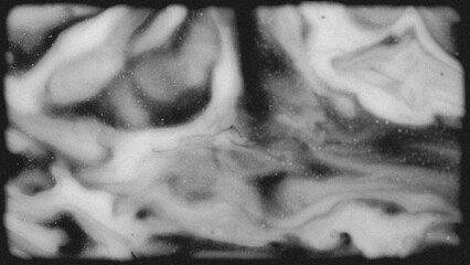 Obraz premium Abstract black and white texture with flowing shapes and grainy film effect. Ideal for vintage-style projects, artistic backgrounds
