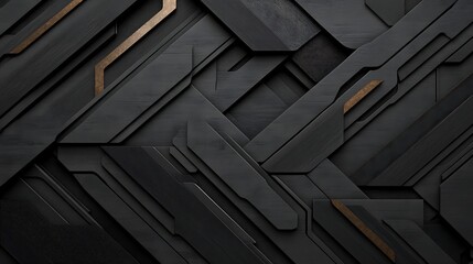 Abstract dark gray geometric design