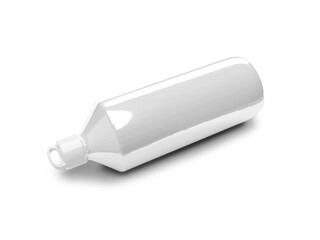 3D Illustration of Metal Tumbler Mockup Scene on Isolated White Background