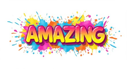 Amazing text Poster