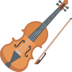 Fototapeta premium violin on white background