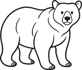 Fototapeta premium polar bear vector