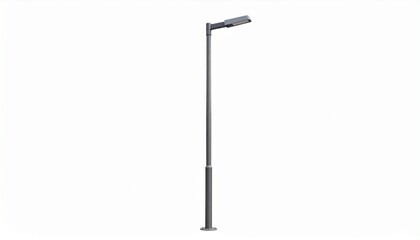 Obraz premium Street light pole isolated on white background