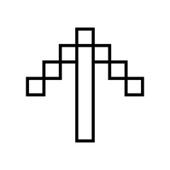 Up arrow vector web icon. Scroll illustration sign. Direction symbol. Arrow logo. Up web symbol.