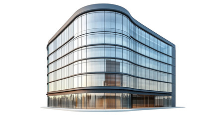 modern office building with reflection