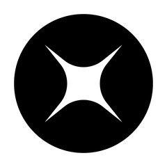 Sparkle vector web icon. Shine symbol illustration. Star sign. Space logo.