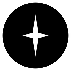 Sparkle vector web icon. Shine symbol illustration. Star sign. Space logo.