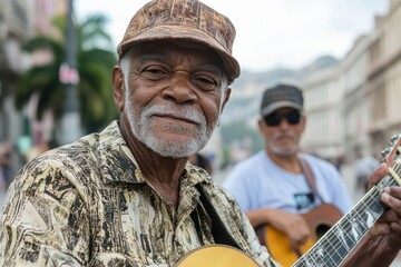 Fototapeta premium Traditional Cuban Band Performing for Tourists in Old Havana