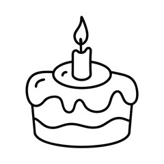 birthday cake with candles