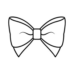 bow tie sketch line art vector