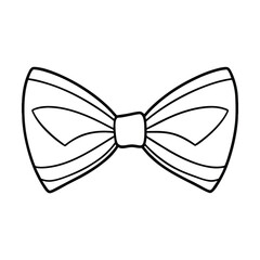 bow tie sketch line art vector