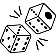 Dice Line Icon