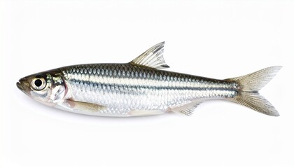 Fototapeta premium Zebrafish Zebra Barb Danio rerio freshwater aquarium fish isolated on white backgroun