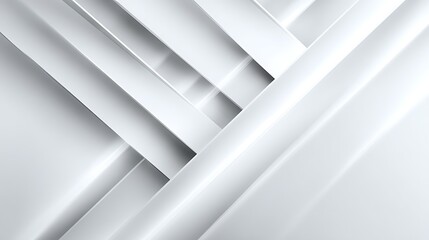 Futuristic innovation with geometric layers white abstract background digital lines tech grid bright clarity