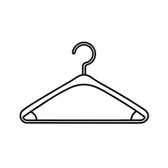 clothes hanger on-white background
