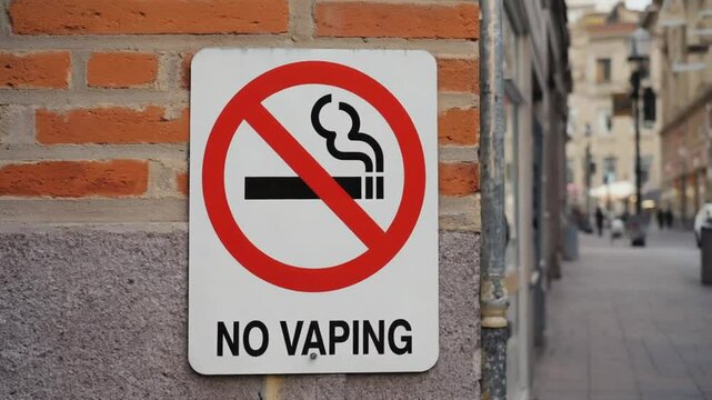 No vaping sign.