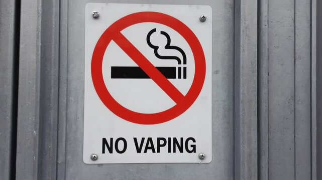No vaping sign.