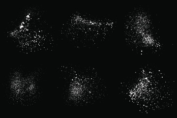 Snowflakes collection of vector isolated background elements