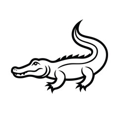 vector illustration of a crocodile