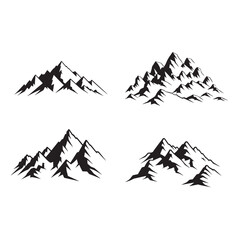 Fototapeta premium Mountain Logo Design Vector, Mountain Silhouette Design