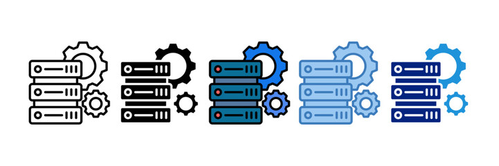 Data Center Icon Element For Design