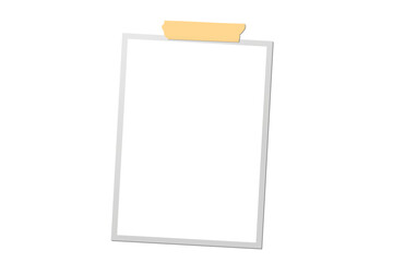 vector photo card with scotch