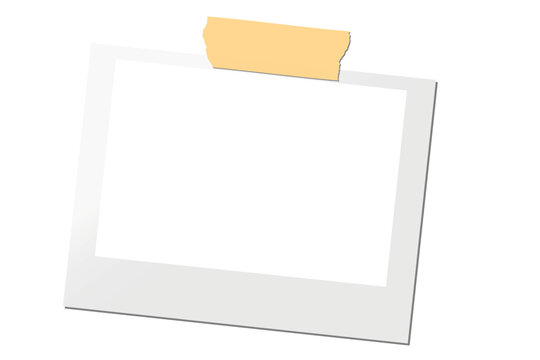 vector photo card with scotch