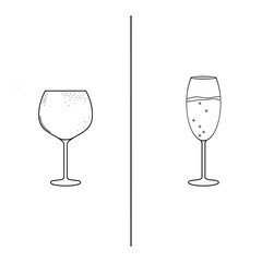glass vector illustration isolated on white background