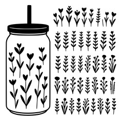 hand drawn vector illustration of a sketch of a bottle