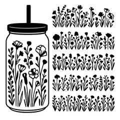 vector illustration of a sketch of a can of paint