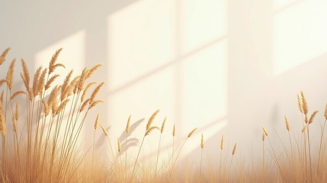 Warm hues of wheat under natural sunlight.
