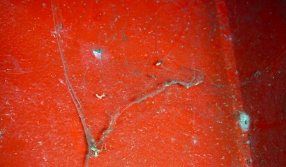 spider web on the wall, making the wall dirty